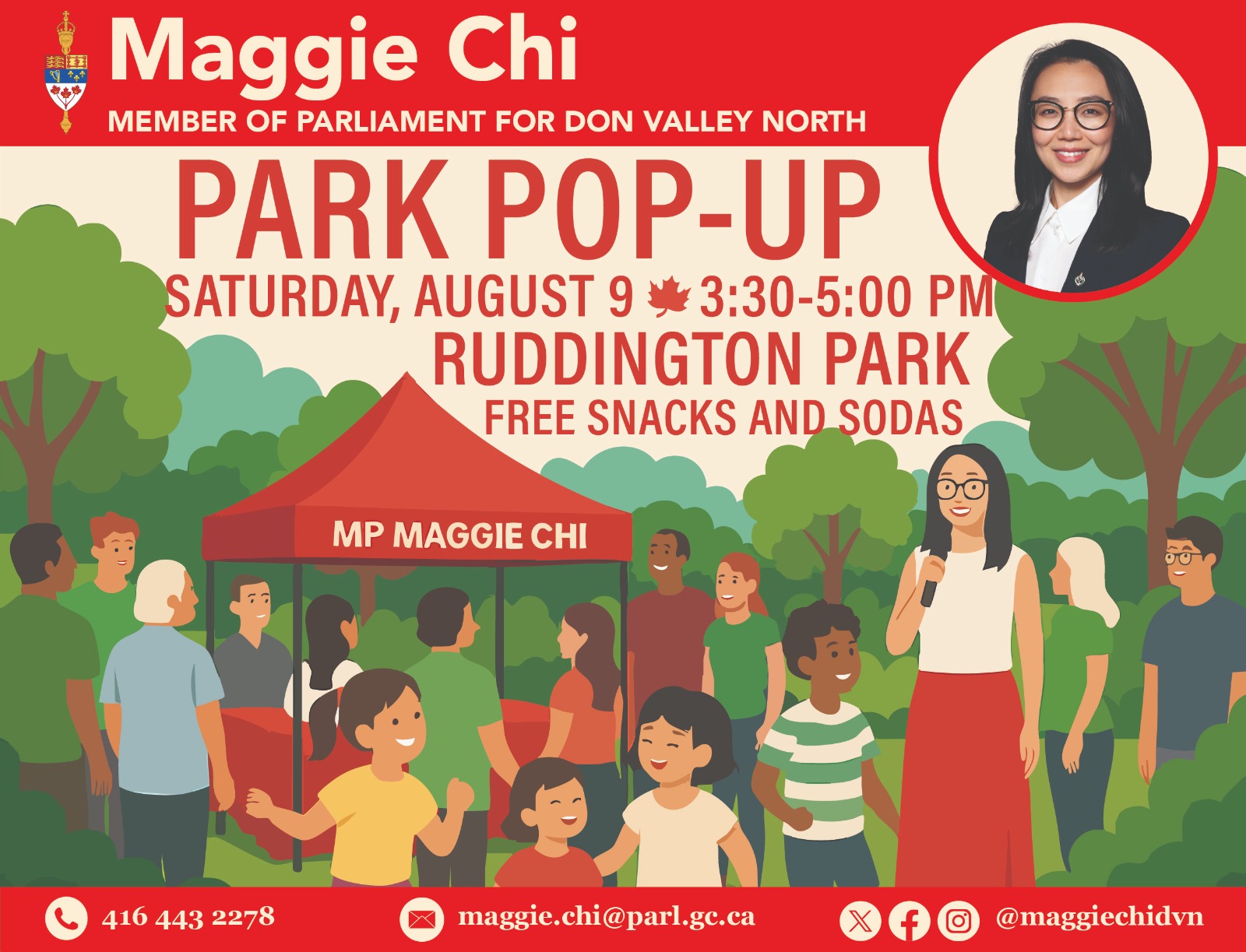 Park Pop-Up at Ruddington Park on Saturday August 9th